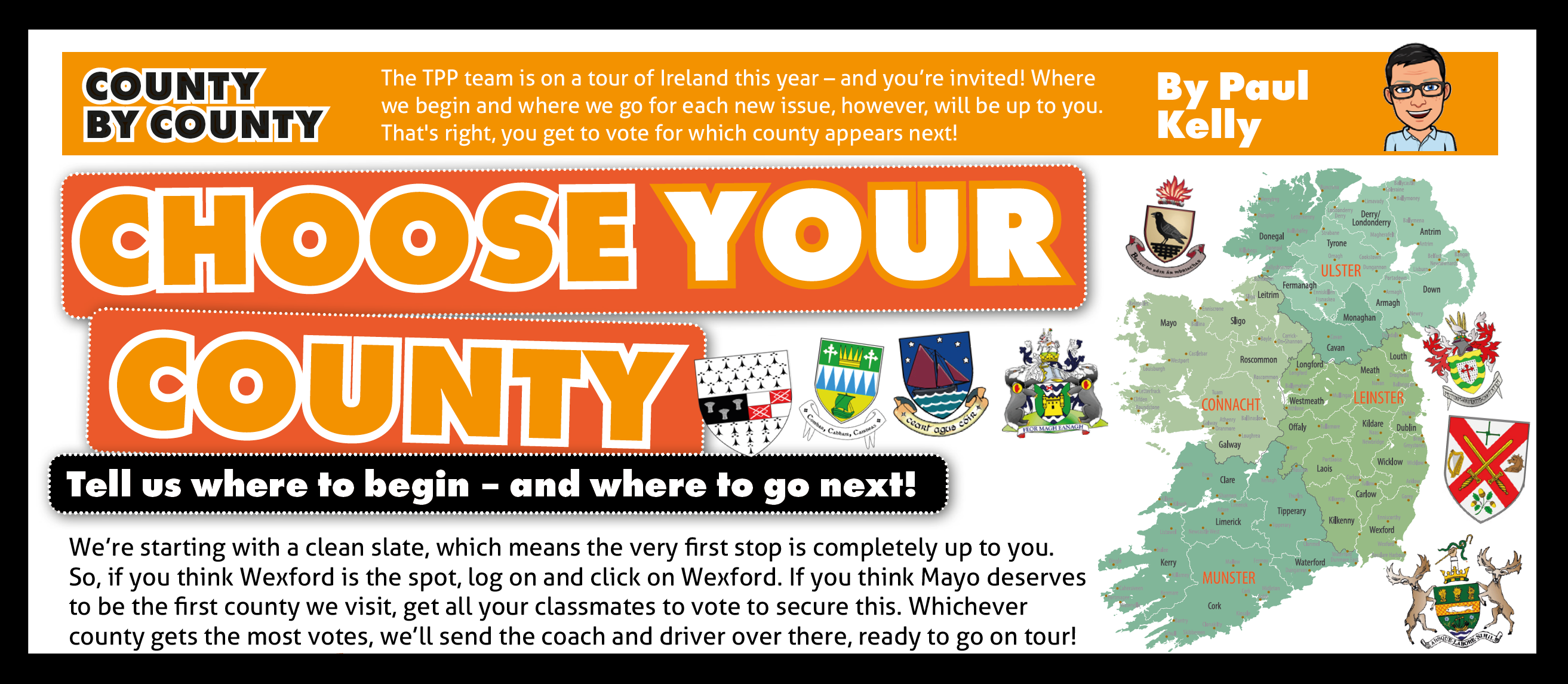 CHOOSE WHAT COUNTY APPEARS NEXT IN THE PRIMARY PLANET! 